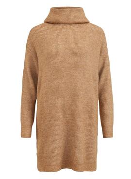 Pullover Vila Vicilia Long Damen Camel