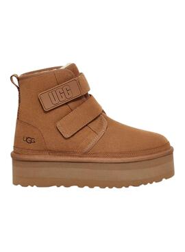 Stiefelettes UGG Neumel Plattform Kastanie für Damen