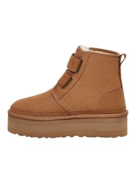 Stiefelettes UGG Neumel Plattform Kastanie für Damen