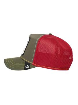Mütze Goorin Bros. Thunder Lizard Grün und Rot
