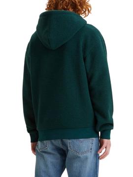 Sweatshirt Levis Sherpa Lammfell Grün