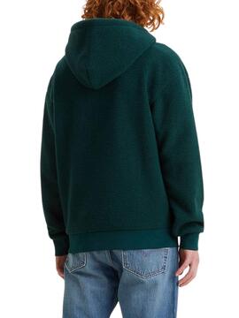 Sweatshirt Levis Sherpa Lammfell Grün