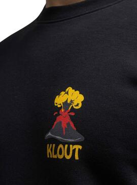 Sweatshirt Klout Volcano Schwarz für Herren und Damen