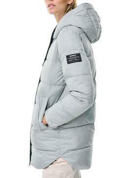 Jacke Ecoalf Noir Reversible für Damen Grau