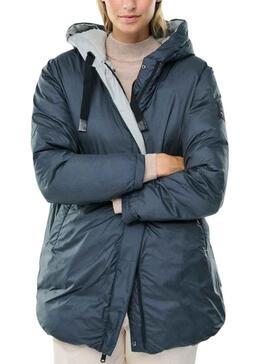 Jacke Ecoalf Noir Reversible für Damen Grau