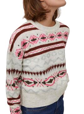 Pullover Vila Vicilia Jacquard für Damen Multicolor