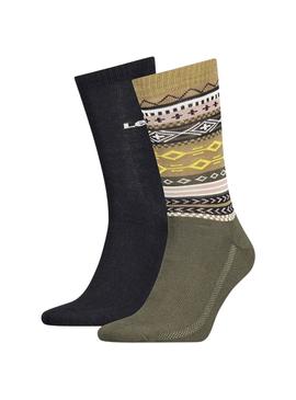 Pack 2 Socken Levis Reg Cut Fair für Herren