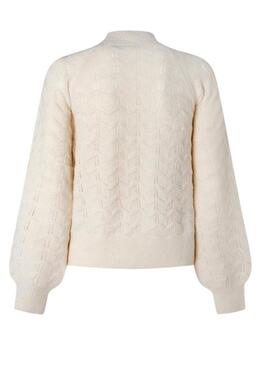 Pullover Pepe Jeans Briseis Calado Beige für Damen