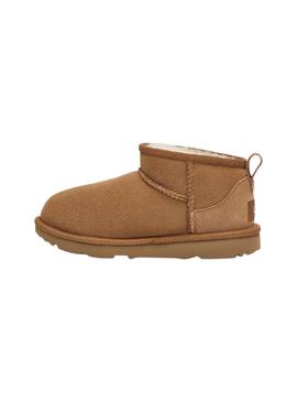 Stiefelettes Ugg Classic Ultra Mini für Mädchen Camel
