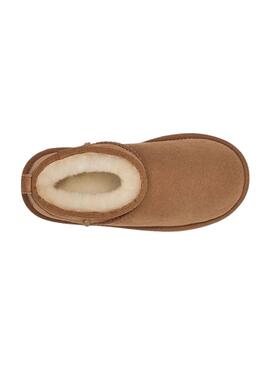 Stiefelettes Ugg Classic Ultra Mini für Mädchen Camel