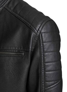 Jacke Jack & Jones Kunstleder Schwarz für Herren