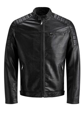 Jacke Jack & Jones Kunstleder Schwarz für Herren