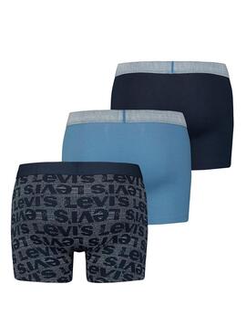 Pack 3 Unterhose Levis Geschenkbox Marineblau Herren