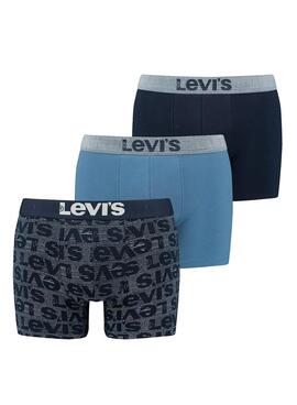 Pack 3 Unterhose Levis Geschenkbox Marineblau Herren