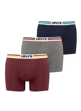 Pack 3 Unterhose Levis 3 Farben für Herren