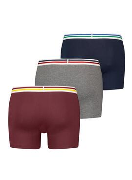 Pack 3 Unterhose Levis 3 Farben für Herren