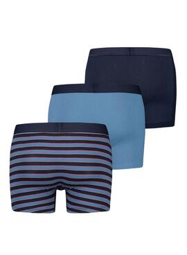 Pack Unterhose Levis Streifen und Liso Marineblau Herren