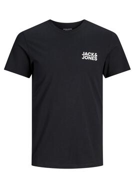 T-Shirt Jack & Jones Corp Logo Schwarz Herren