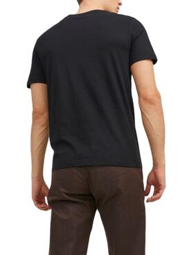 T-Shirt Jack & Jones Corp Logo Schwarz Herren