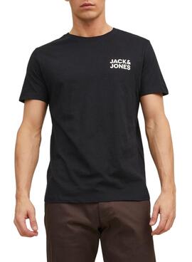 T-Shirt Jack & Jones Corp Logo Schwarz Herren