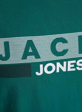 T-Shirt Jack & Jones Corp Logo Grün Herren