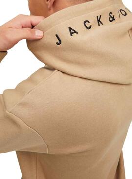 Sweatshirt Jack and Jones Jestar Beige für Herren