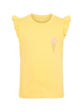T-Shirt Name It Yellow Vibeke Für Mädchen