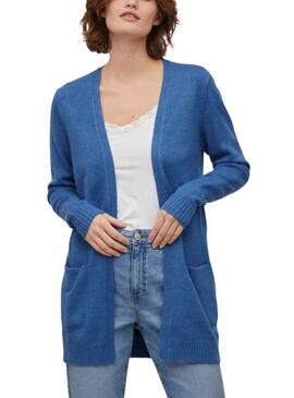 Jacke Vila Viril Blau für Damen