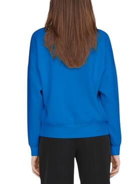 Sweatshirt Only Lizzi Blau für Damen