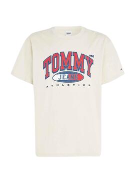T-Shirt Tommy Jeans Graphic Beige für Herren