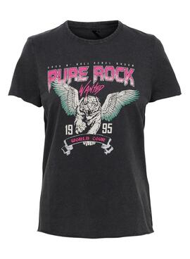 T-Shirt Only Lucy Regular Schwarz für Damen