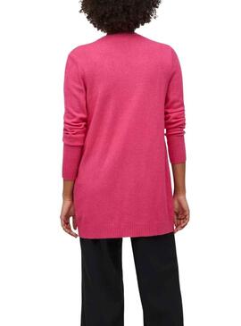 Jacke Vila Viril Open Fuchsia für Damen