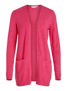Jacke Vila Viril Open Fuchsia für Damen