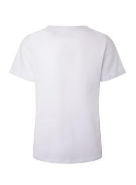 T-Shirt Pepe Jeans Goldie Weiss für Damen