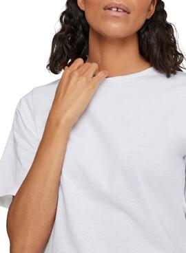 T-Shirt Vila Dreamers Boxy Weiss für Damen