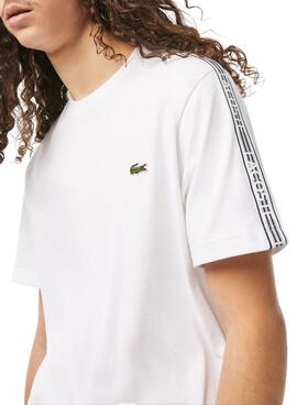 T-Shirt Lacoste Raya Logo Weiss für Herren