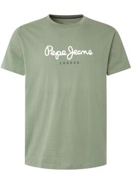 T-Shirt Pepe Jeans Eggo Grün für Herren