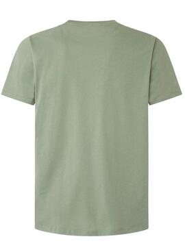 T-Shirt Pepe Jeans Eggo Grün für Herren