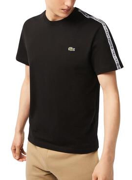 T-Shirt Lacoste Raya-Logo Schwarz für Herren