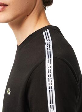 T-Shirt Lacoste Raya-Logo Schwarz für Herren