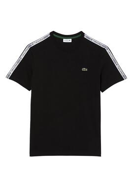 T-Shirt Lacoste Raya-Logo Schwarz für Herren