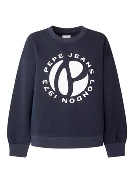Sweatshirt Pepe Jeans Wyllile Marineblau für Damen