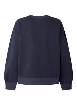 Sweatshirt Pepe Jeans Wyllile Marineblau für Damen