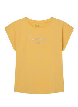 T-Shirt Pepe Jeans Nuria Gelb für Mädchen