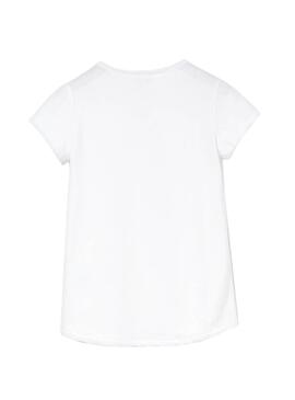 T-Shirt Lacoste Logo Weiß Mädchen