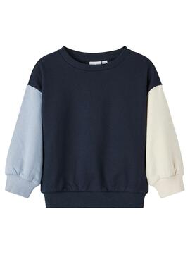 Sweatshirt Name It Visusan Marineblau für Mädchen