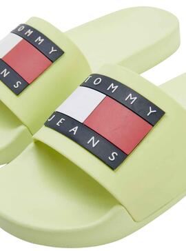 Flip flops Tommy Jeans Flag Pool Grün für Damen