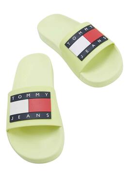 Flip flops Tommy Jeans Flag Pool Grün für Damen