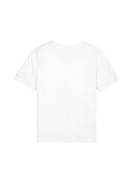 T-Shirt Tommy Hilfiger Sporty Weißes Maschenband
