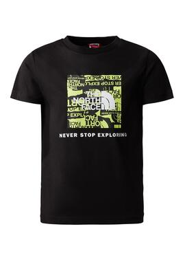 T-Shirt The North Face Explore Schwarz für Junge